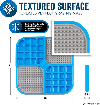 IQ Treat Lick Mat for Dogs & Cats, Slow Feeder Enrichment Toys
