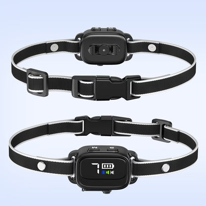 Anti-Bark Collar for Small Dogs, No Shock anti Barking Collars with 7 Sensitivities, 3 Adjustable Modes Beep & Vibration, IP67 Waterproof - Effective & Humane Small Dogs Bark Collar-Black