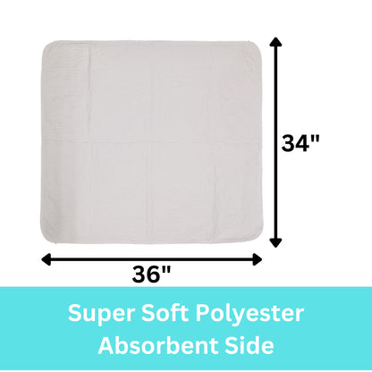 12 Pack Puppy Training Washable Pee Pad - Whelping Absorbent Reusable Pads Carpet/Seat Protection