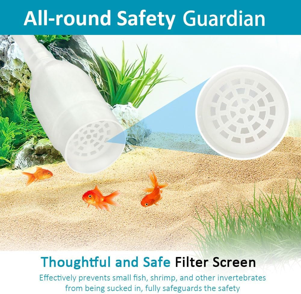 Fish Tank Gravel Cleaning Tools Aquarium Cleaner Hand Siphon Vacuum Pump Water Changer Turtle Tank Accessories