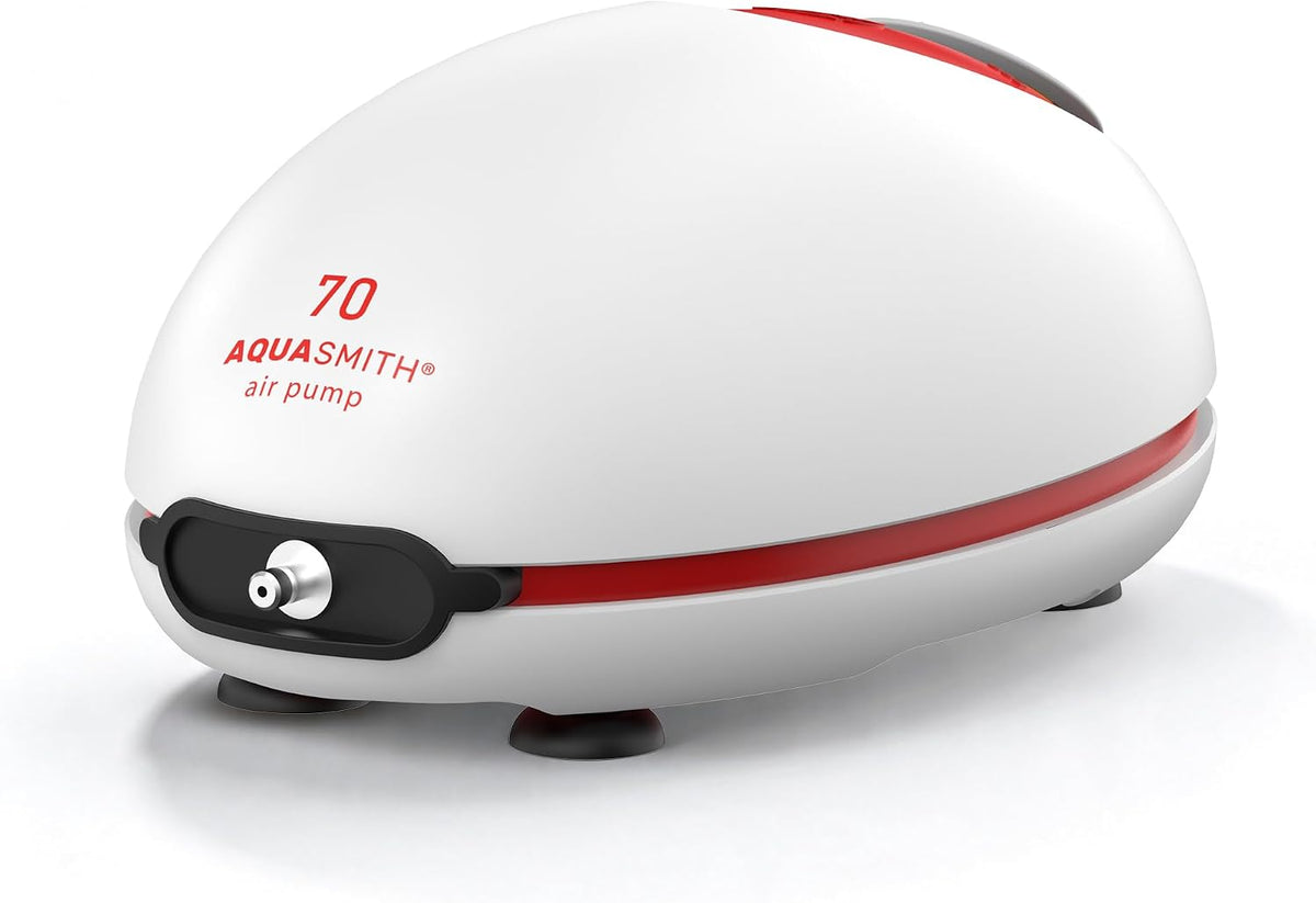 No-Hum Whisper-Quiet Aquarium Air Pump,＜25Db Adjustable Airflow