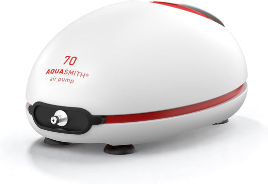 No-Hum Whisper-Quiet Aquarium Air Pump,＜25Db Adjustable Airflow