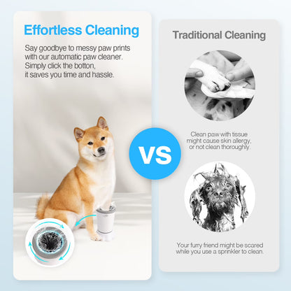 Automatic Dog Paw Washer Cup for Small to Medium-Sized Dogs, USB Rechargeable Dog Claw Cleaner