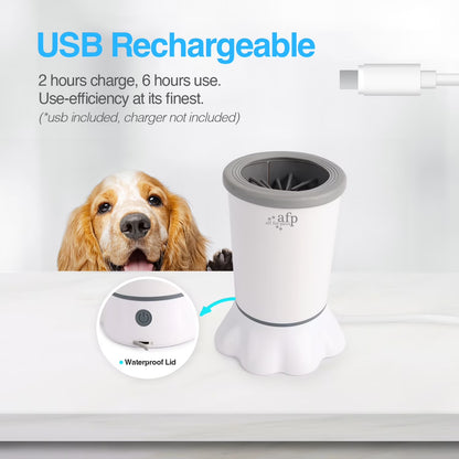 Automatic Dog Paw Washer Cup for Small to Medium-Sized Dogs, USB Rechargeable Dog Claw Cleaner