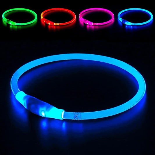 Light up Dog Collar,  USB Rechargeable Led Flash Dog Necklace