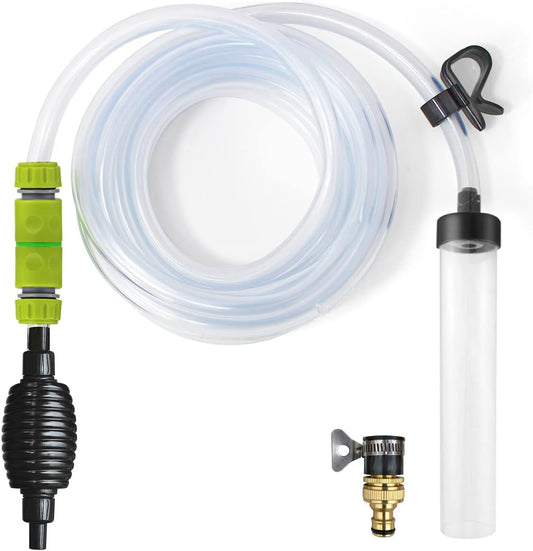 25Ft Aquarium Vacuum Gravel Cleaner Fish Tank Cleaner Siphon Water Changer