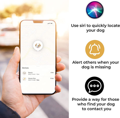 Airtag Pet Collar Holder, Durable Protective Case for Apple Airtag GPS Tracking for Dogs and Cats