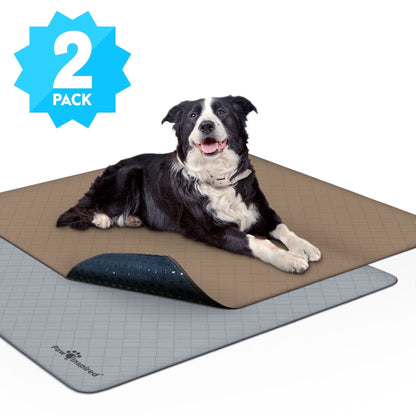2Ct  Washable Dog Pee Pads, 41X41 Inch Reusable Puppy Training Pads for Dogs, Waterproof Whelping Pads, Absorbent Washable Puppy Pads, Non-Slip