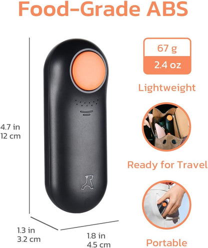 2-In-1 Dog Clicker for Training with Treat Storage, Black