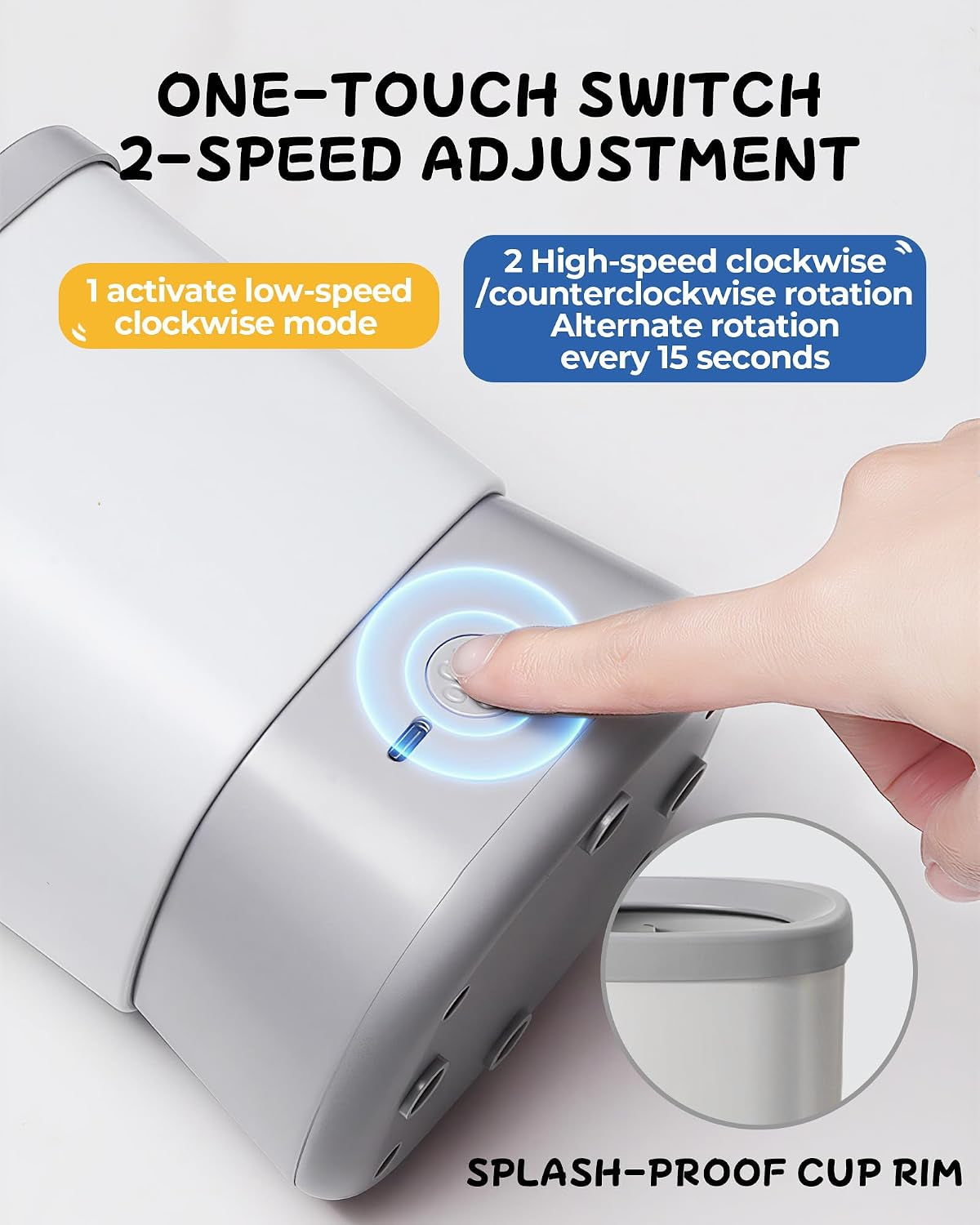 Electric Dog Paw Cleaner for Dogs，2 Speeds Automatic Dog Foot Paw Washer for Medium Large Cat Dog Pet