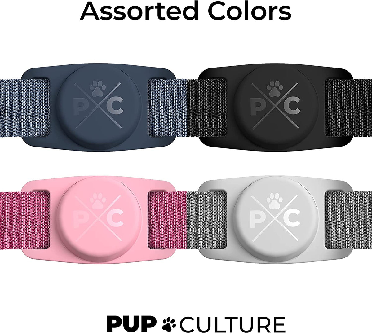 Airtag Pet Collar Holder, Durable Protective Case for Apple Airtag GPS Tracking for Dogs and Cats