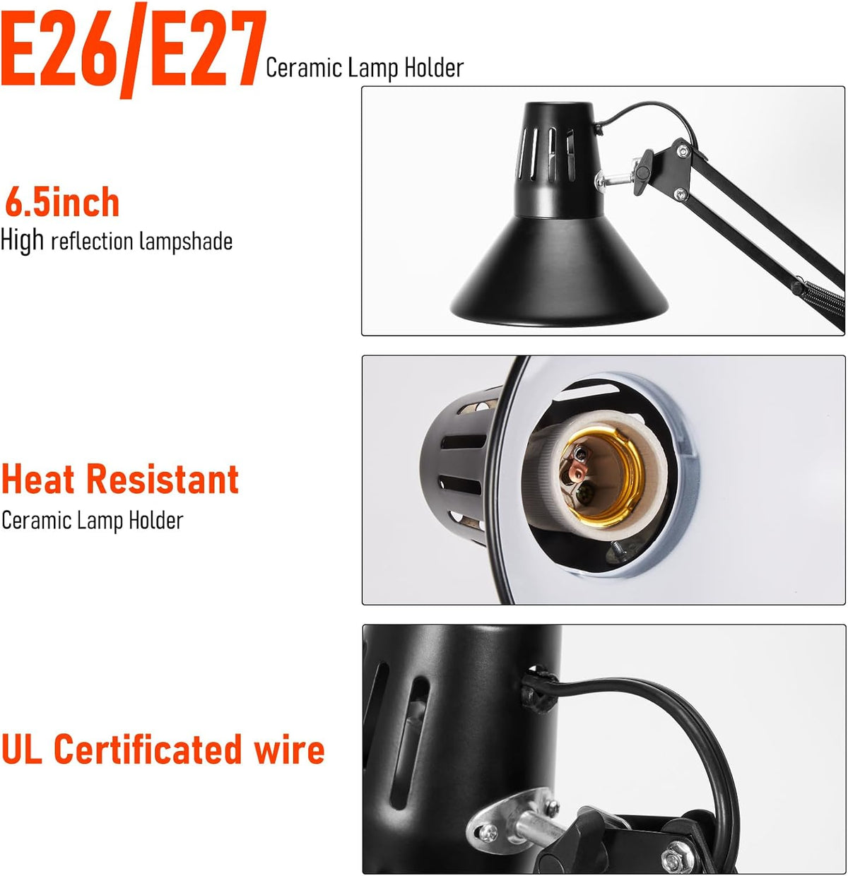 Reptile Heat Lamp Reptile Light Fixture with Heat Lamp Stand