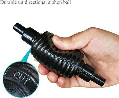 25Ft Aquarium Vacuum Gravel Cleaner Fish Tank Cleaner Siphon Water Changer
