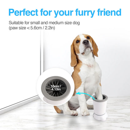 Automatic Dog Paw Washer Cup for Small to Medium-Sized Dogs, USB Rechargeable Dog Claw Cleaner